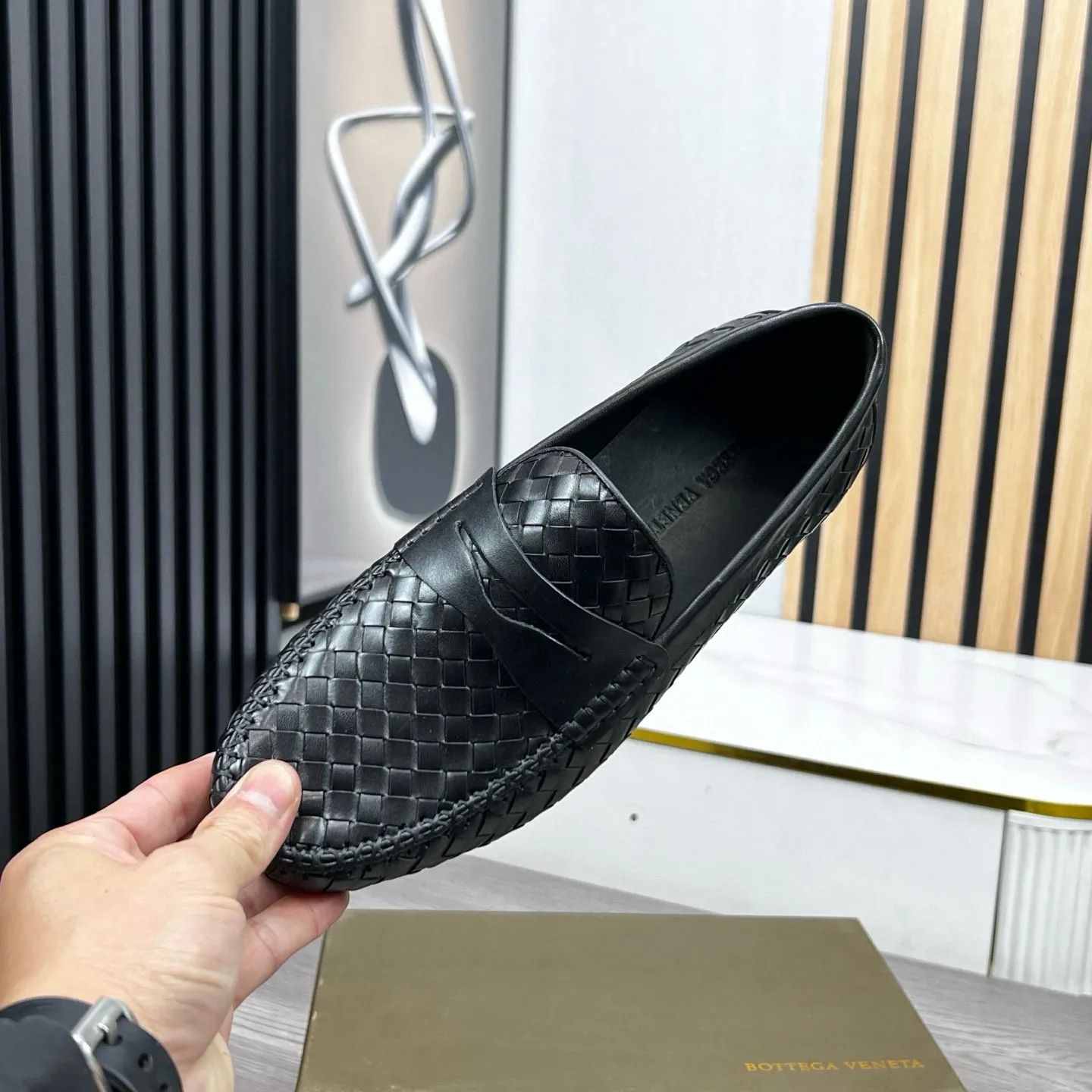 Ex-factory price 500 BV〰️Handmade classic men's leather shoes, Doudou shoes👉👉driving shoes, slip-on shoes, made of imported cowhide woven from Italy, 💕water-dyed cowhide lining, 🔊original outsole, waterproof platform design, comfortable on the feet. A good choice for traveling and driving, two colors available, code number: 38-44, (45 can be customized)